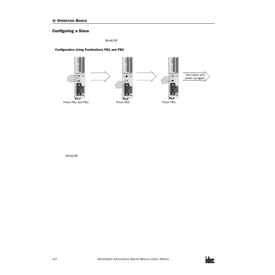 Configuring a slave | IDEC MicroSmart AS-i User Manual | Page 23 / 58