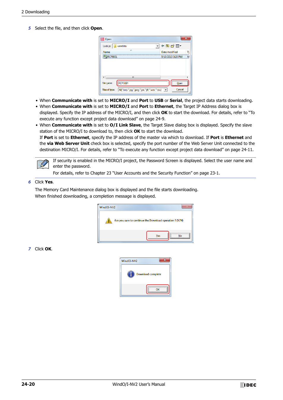 IDEC High Performance Series User Manual | Page 1112 / 1448