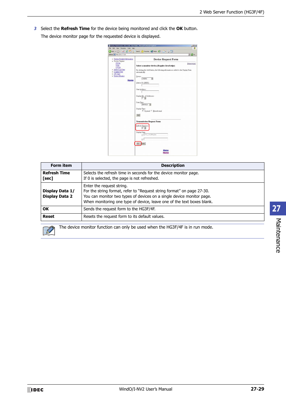 Maintenance | IDEC High Performance Series User Manual | Page 1187 / 1448