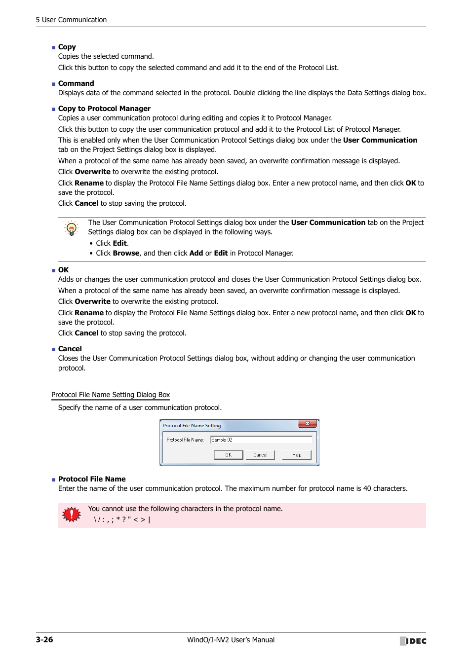 IDEC High Performance Series User Manual | Page 128 / 1448