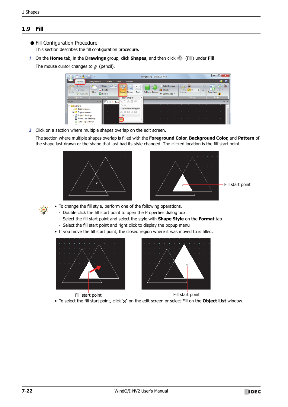 9 fill, Fill configuration procedure, Fill -22 | IDEC High Performance Series User Manual | Page 316 / 1448