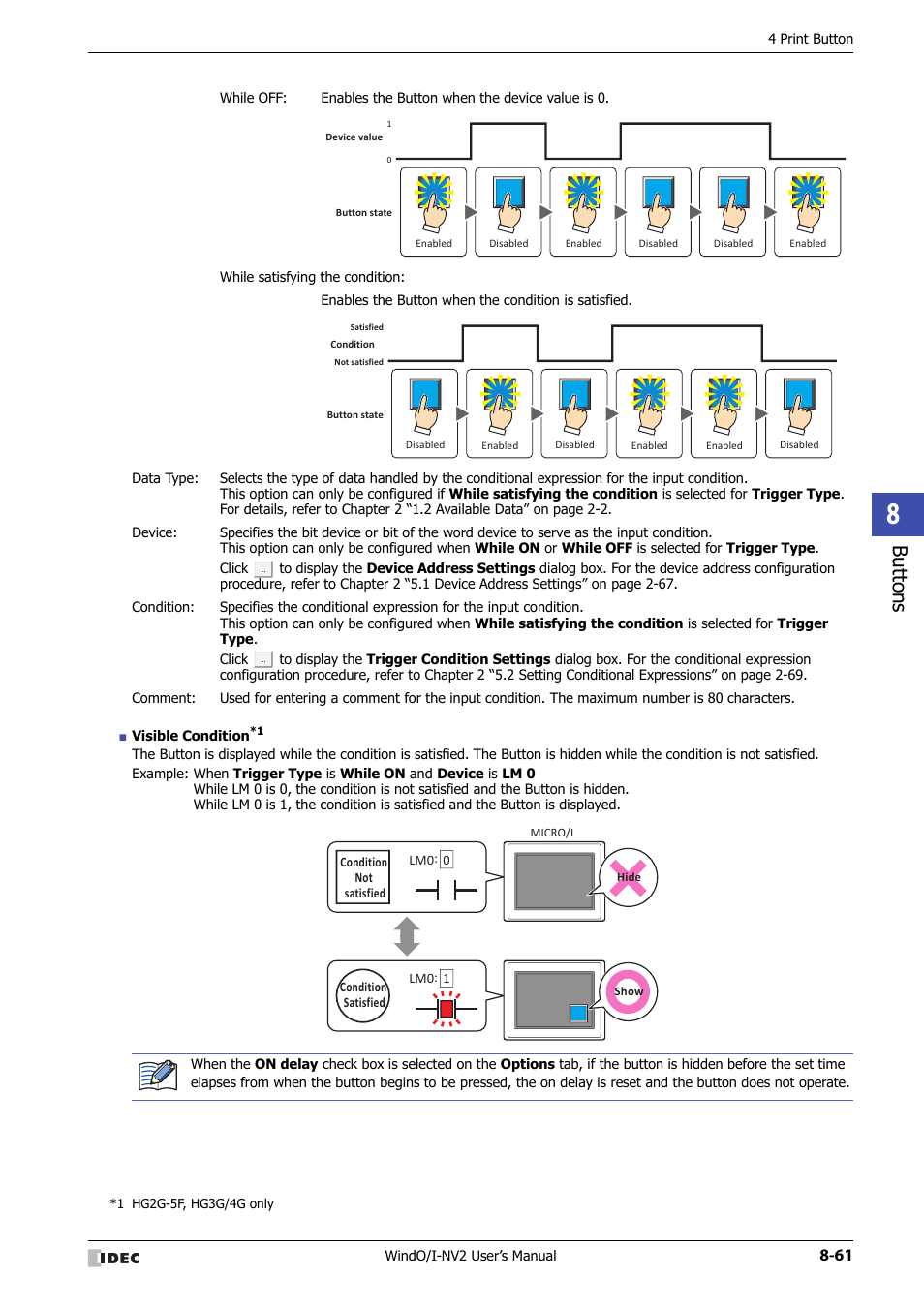 Bu tton s | IDEC High Performance Series User Manual | Page 385 / 1448