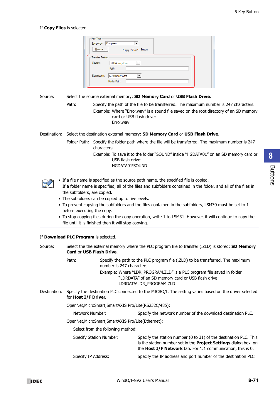 Bu tton s | IDEC High Performance Series User Manual | Page 395 / 1448