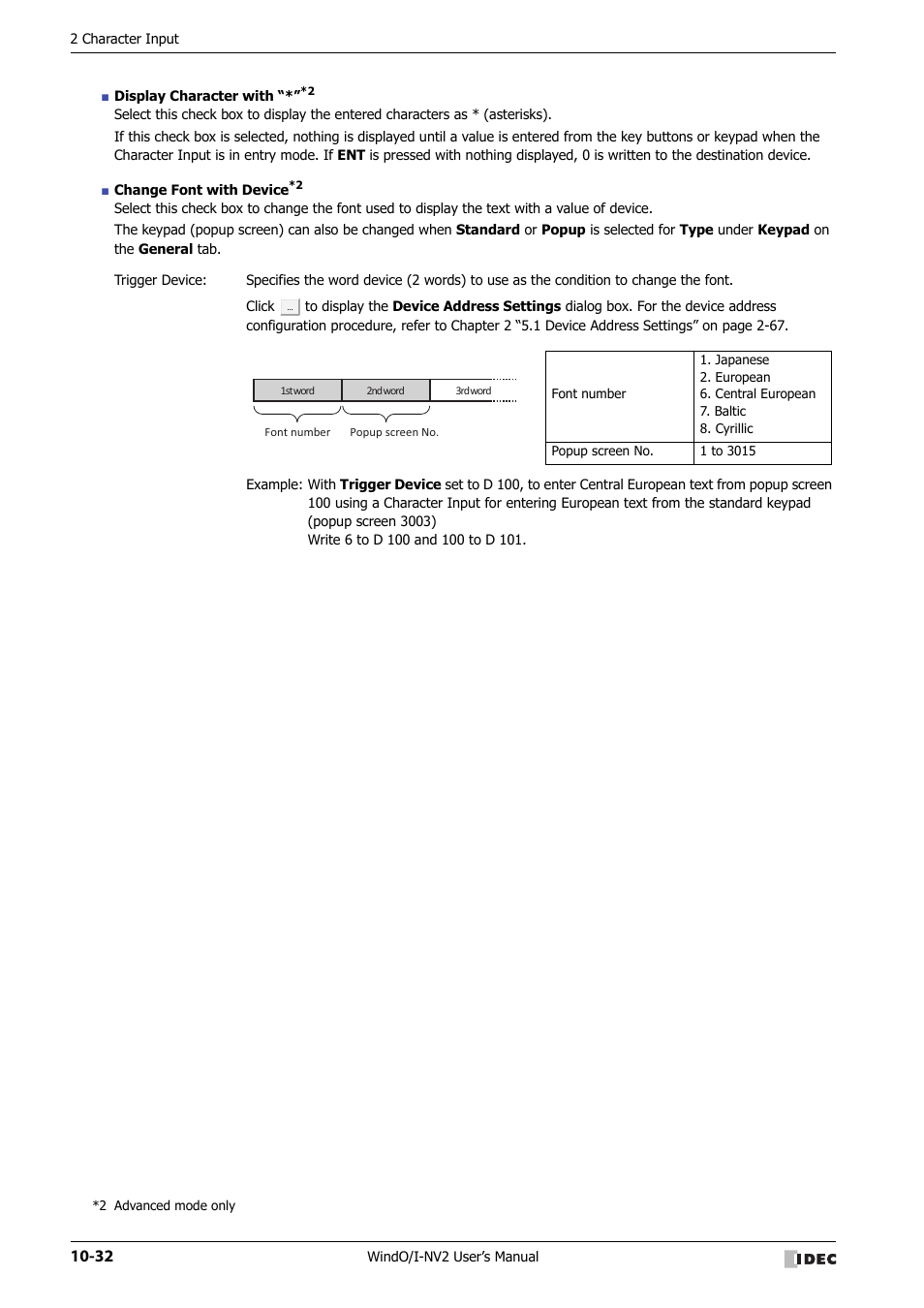 IDEC High Performance Series User Manual | Page 544 / 1448