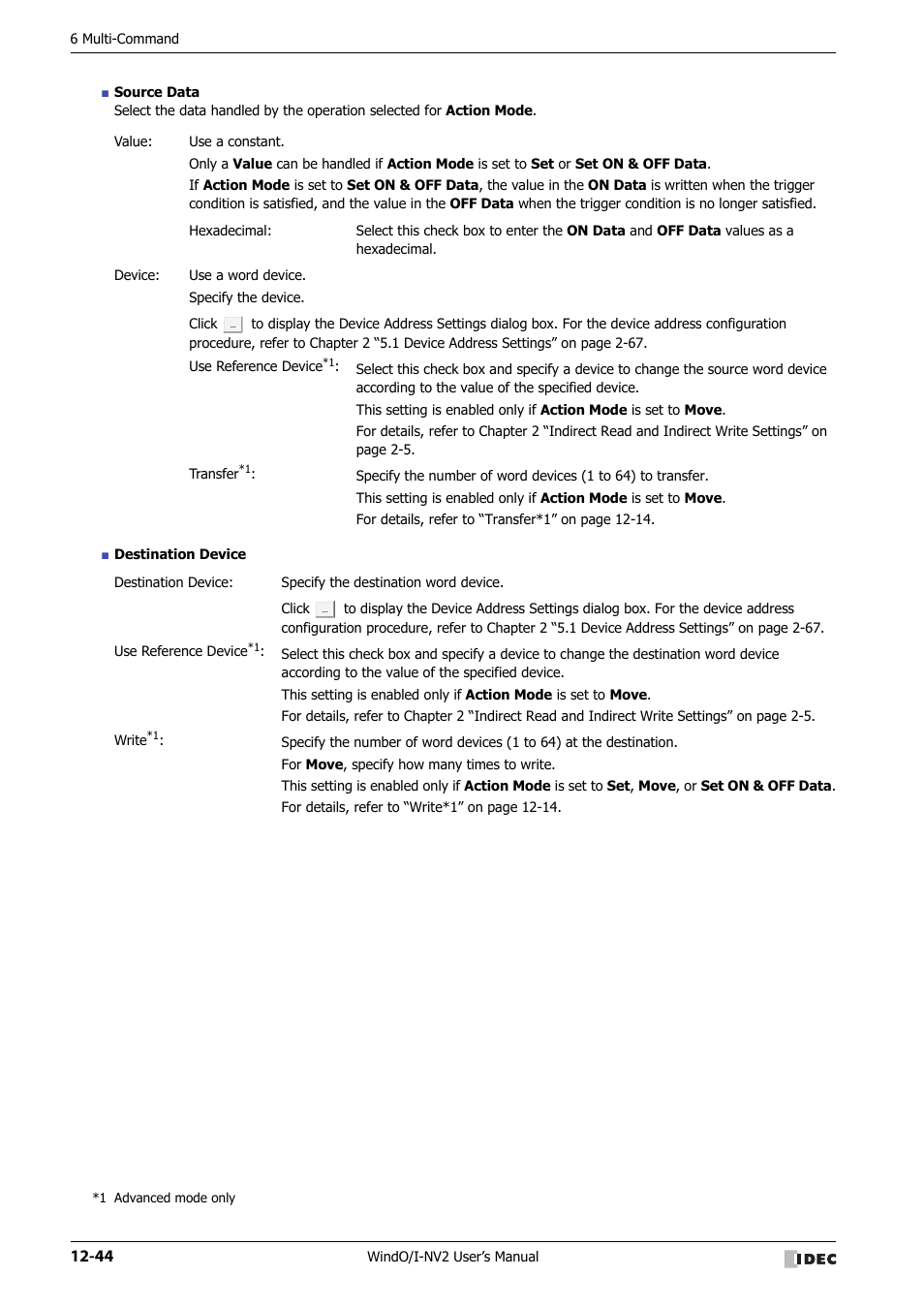 IDEC High Performance Series User Manual | Page 780 / 1448