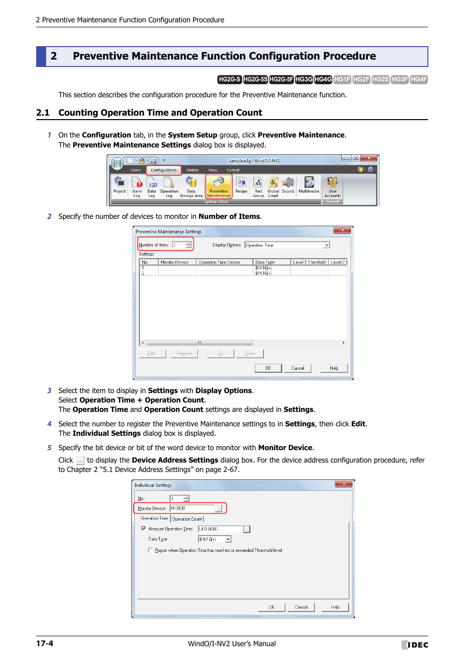 1 counting operation time and operation count, Counting operation time and operation count -4 | IDEC High Performance Series User Manual | Page 912 / 1448