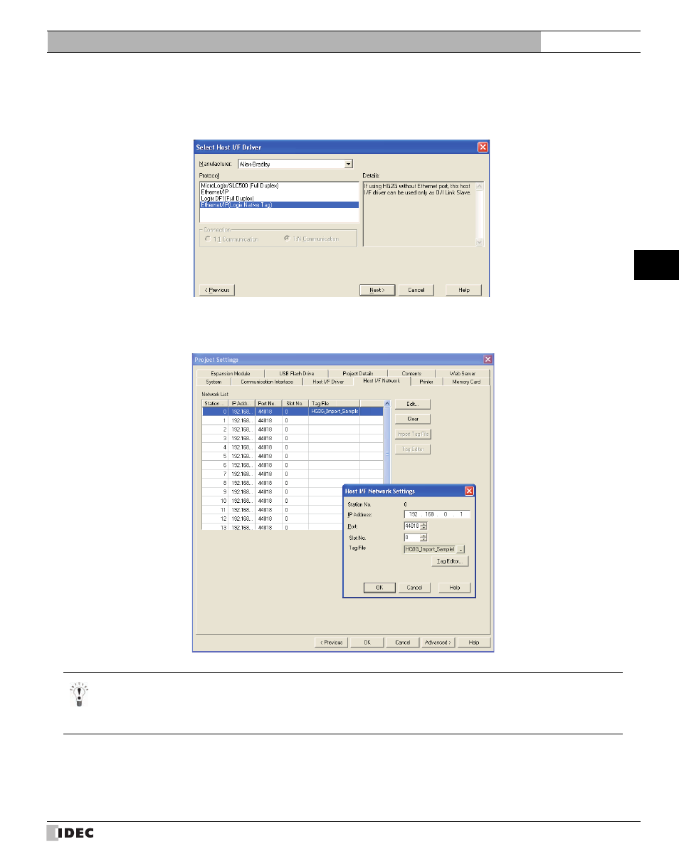 IDEC High Performance Series User Manual | Page 233 / 680