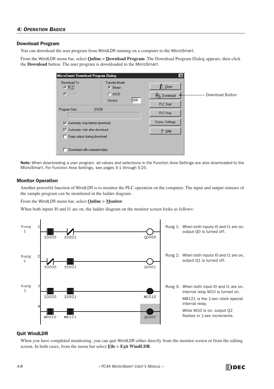 IDEC MicroSmart User Manual | Page 120 / 525