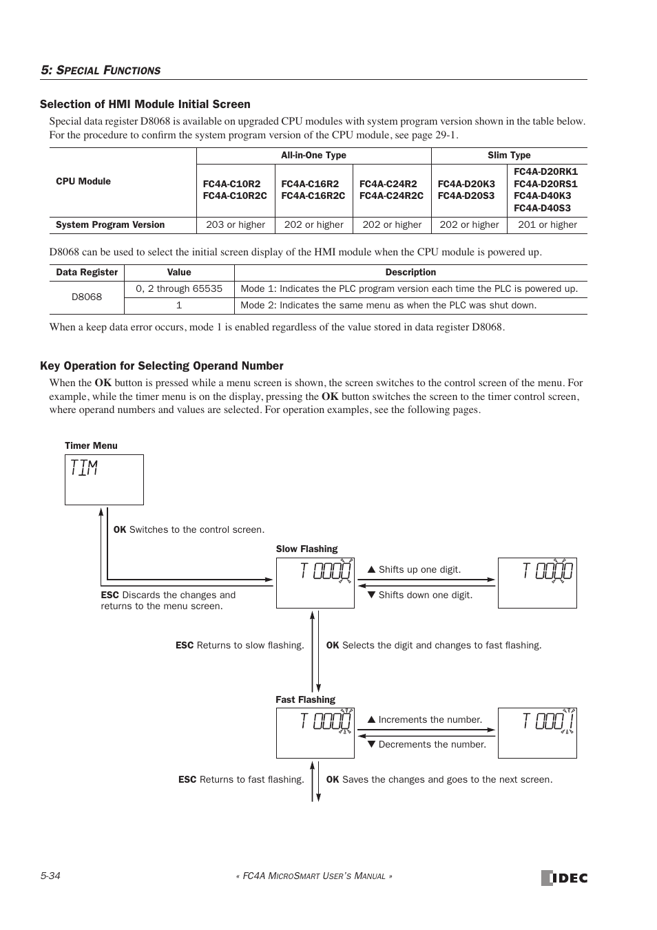 IDEC MicroSmart User Manual | Page 154 / 525