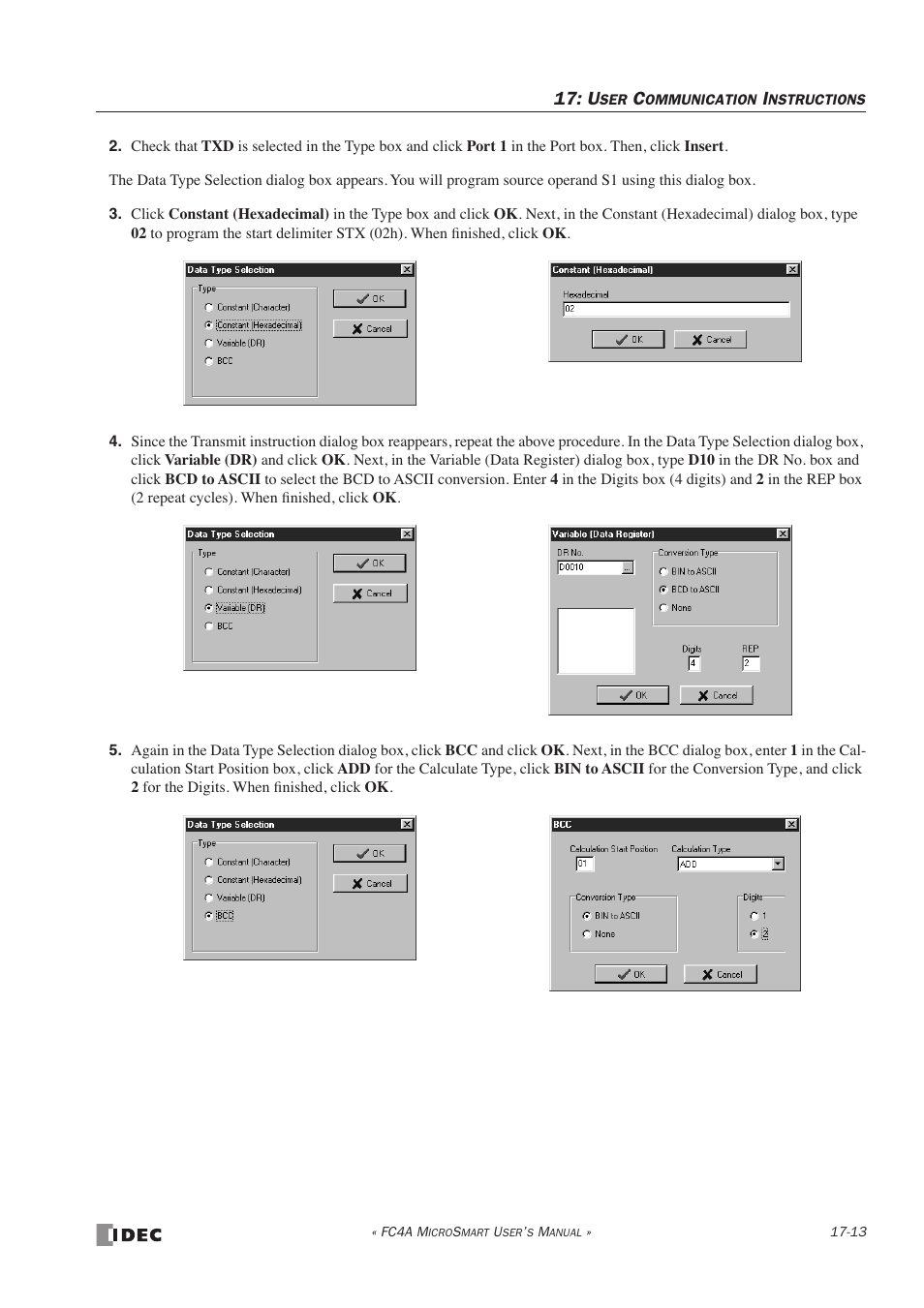 IDEC MicroSmart User Manual | Page 291 / 525