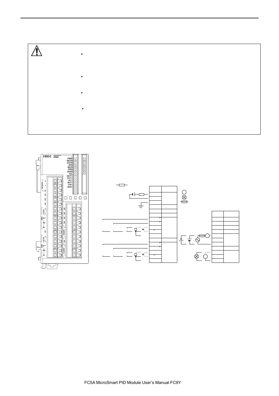 Terminal arrangement, Terminal arrangement -4, Caution | IDEC MicroSmart Pentra User Manual | Page 21 / 162
