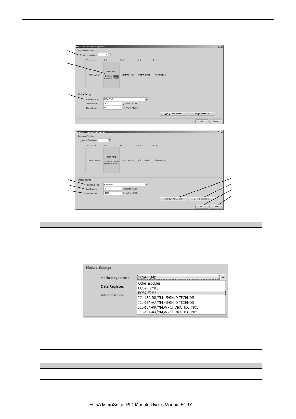 Expansion modules configuration dialog box, Expansion modules configuration dialog box -6, Pid m | IDEC MicroSmart Pentra User Manual | Page 71 / 162