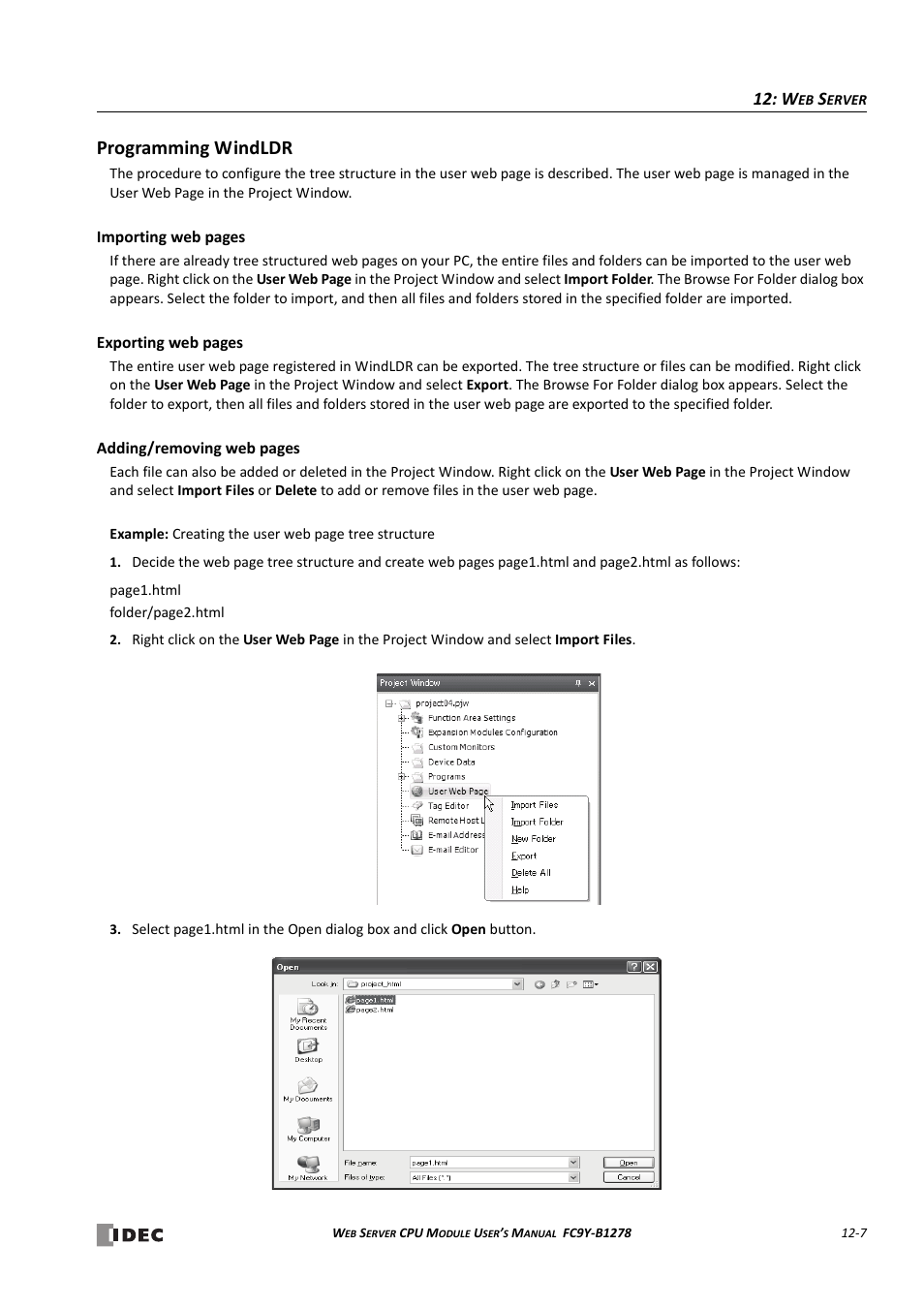 Programming windldr, Programming windldr -7 | IDEC MicroSmart Pentra User Manual | Page 115 / 168