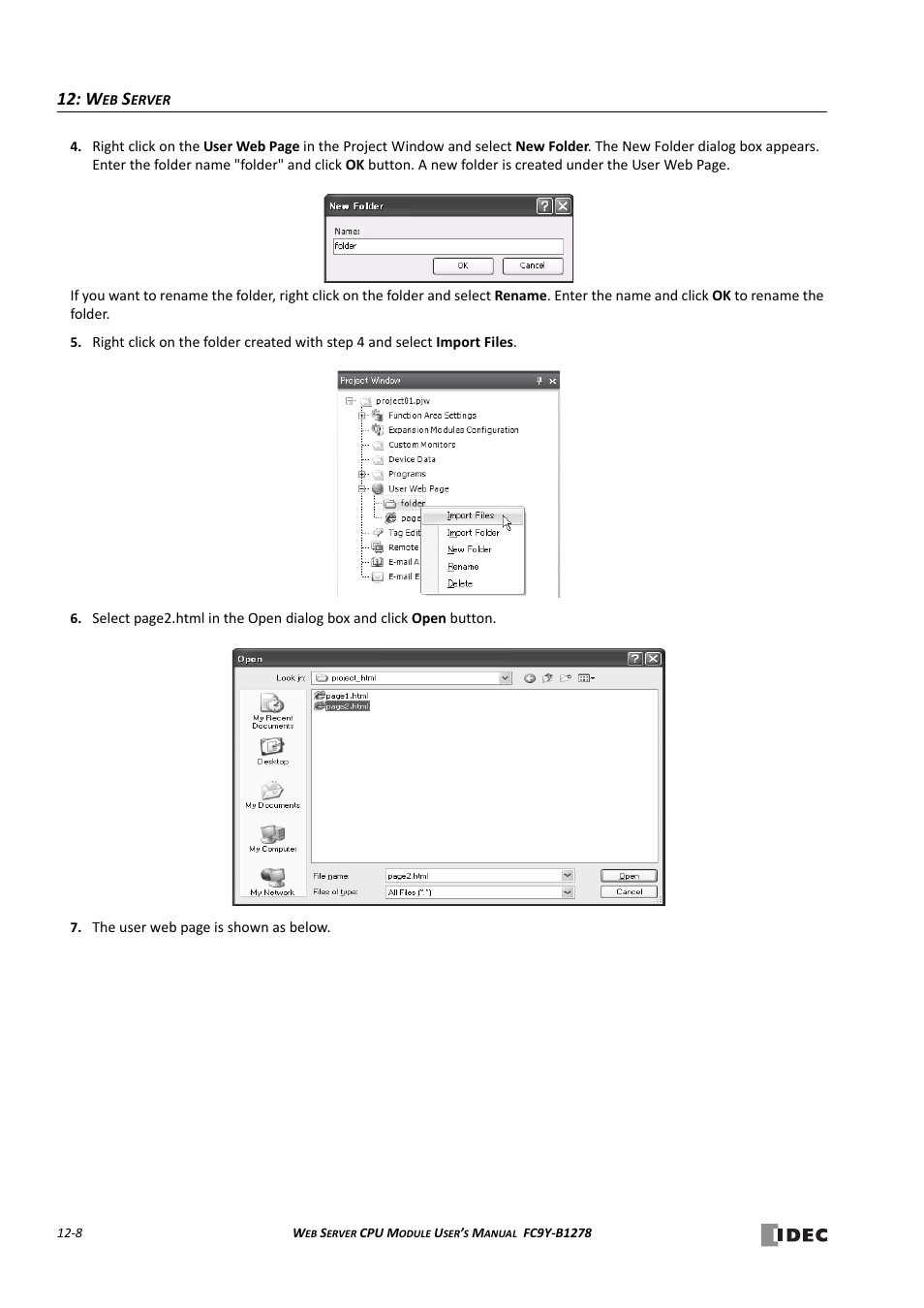 IDEC MicroSmart Pentra User Manual | Page 116 / 168