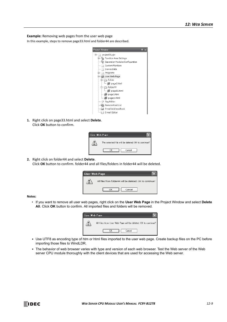 IDEC MicroSmart Pentra User Manual | Page 117 / 168
