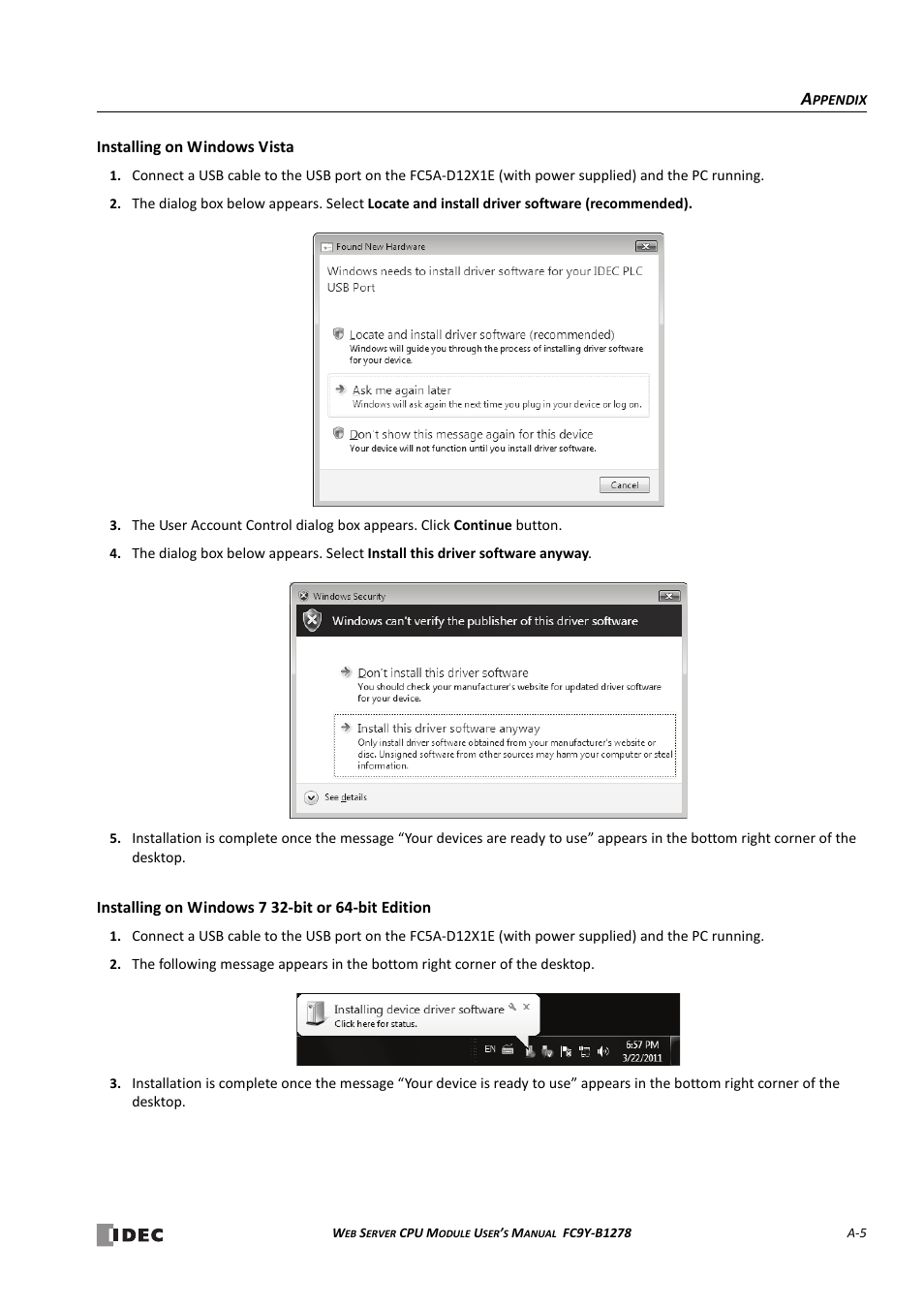 IDEC MicroSmart Pentra User Manual | Page 159 / 168