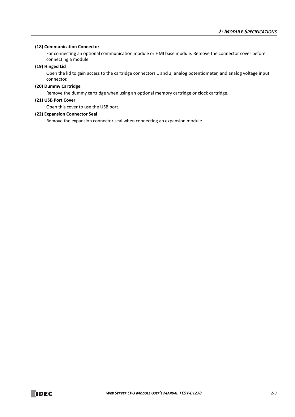 IDEC MicroSmart Pentra User Manual | Page 19 / 168
