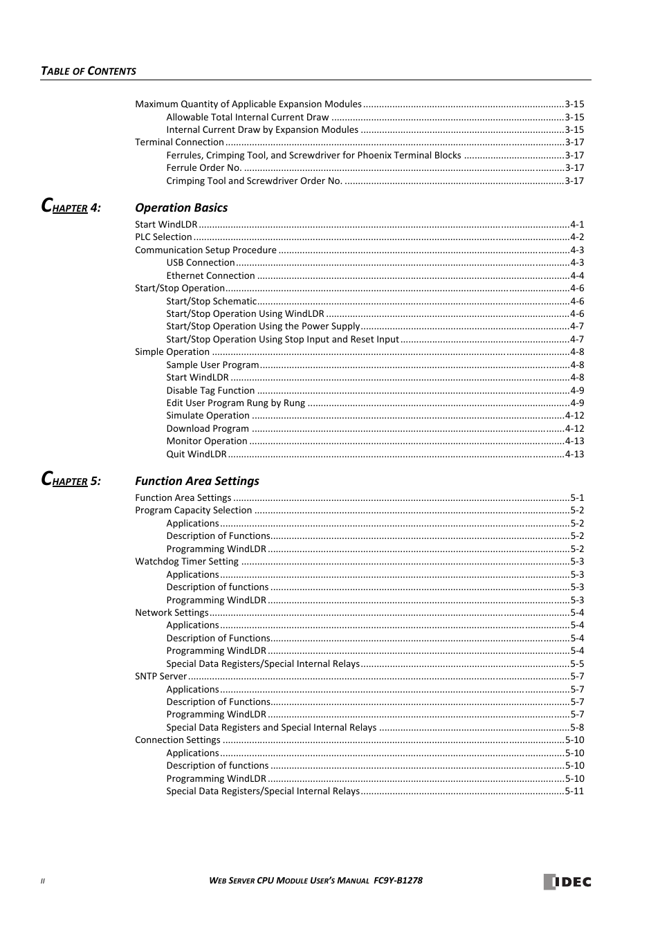 IDEC MicroSmart Pentra User Manual | Page 8 / 168