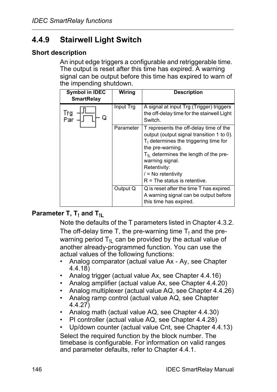 9 stairwell light switch, Stairwell light switch, Age 146) | IDEC FL1E SmartRelay User Manual | Page 160 / 356
