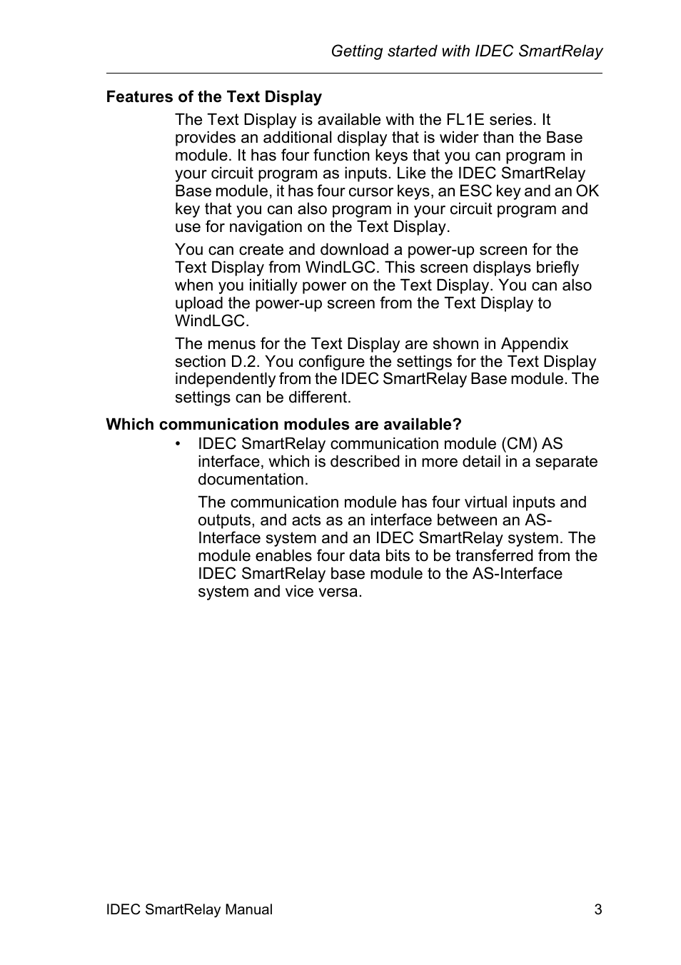 IDEC FL1E SmartRelay User Manual | Page 17 / 356