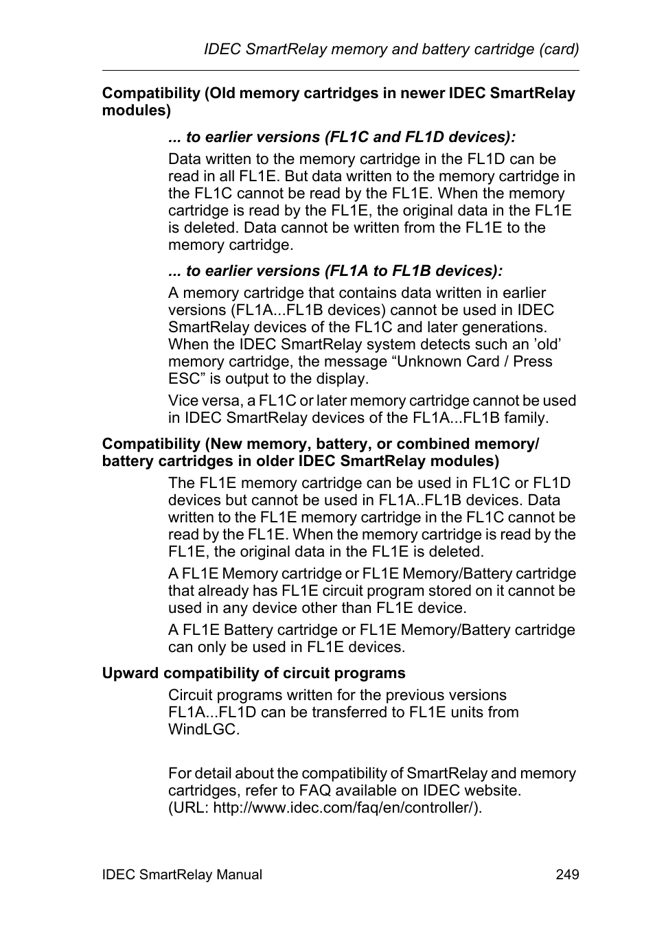 IDEC FL1E SmartRelay User Manual | Page 263 / 356