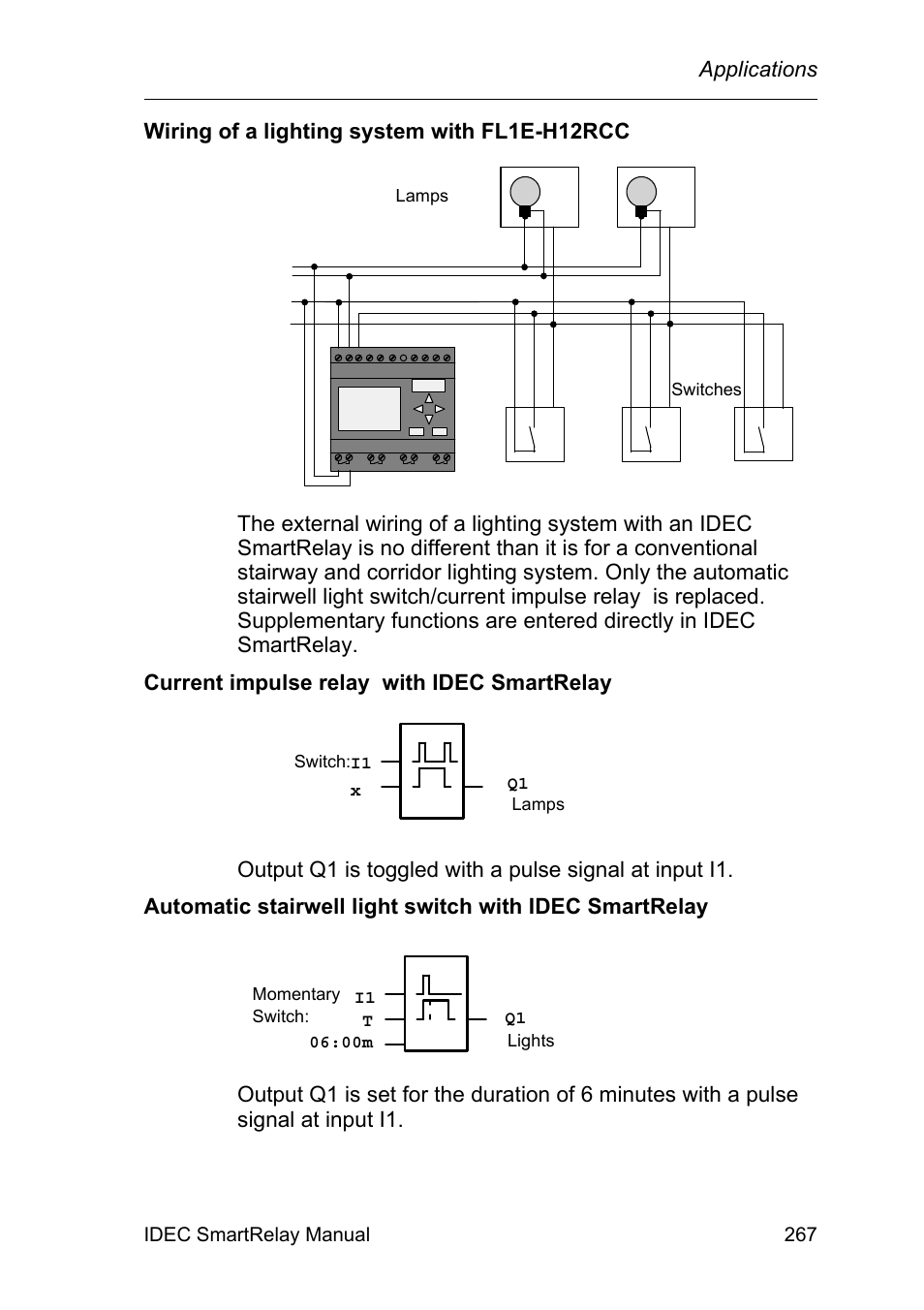 Applications, Idec smartrelay manual 267 | IDEC FL1E SmartRelay User Manual | Page 281 / 356