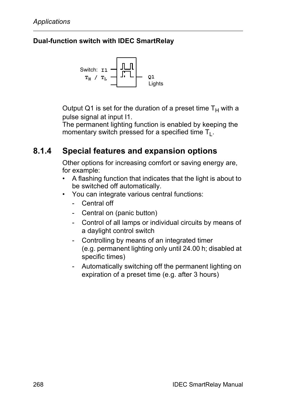 4 special features and expansion options, Special features and expansion options | IDEC FL1E SmartRelay User Manual | Page 282 / 356