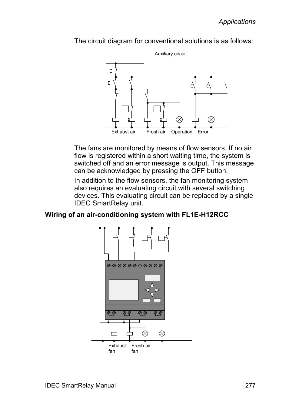 Applications, Idec smartrelay manual 277 | IDEC FL1E SmartRelay User Manual | Page 291 / 356
