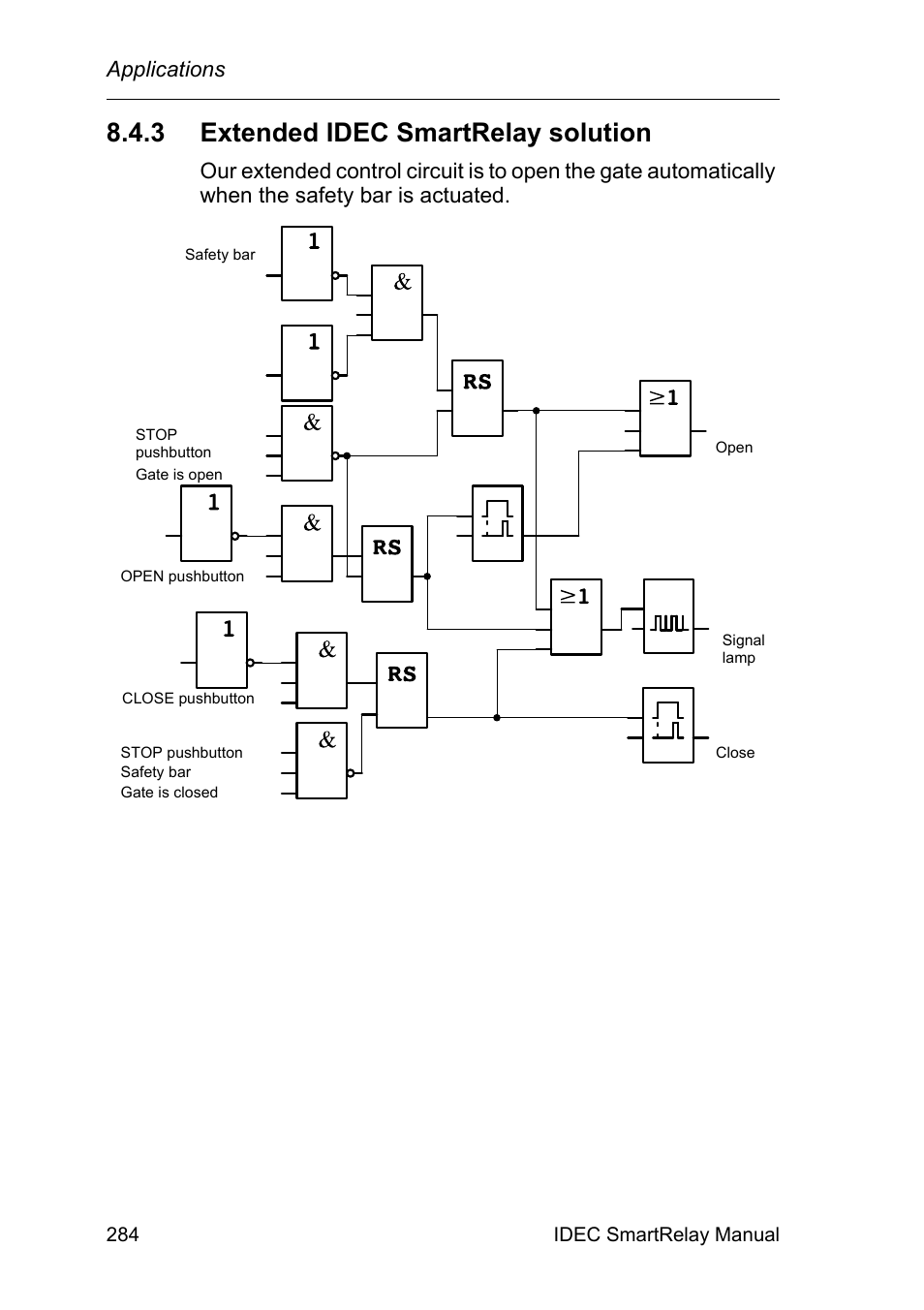 3 extended idec smartrelay solution, Extended idec smartrelay solution, Applications | 284 idec smartrelay manual | IDEC FL1E SmartRelay User Manual | Page 298 / 356