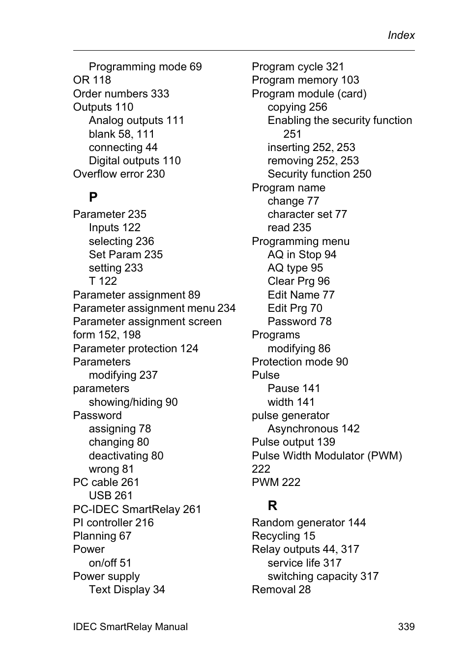IDEC FL1E SmartRelay User Manual | Page 353 / 356