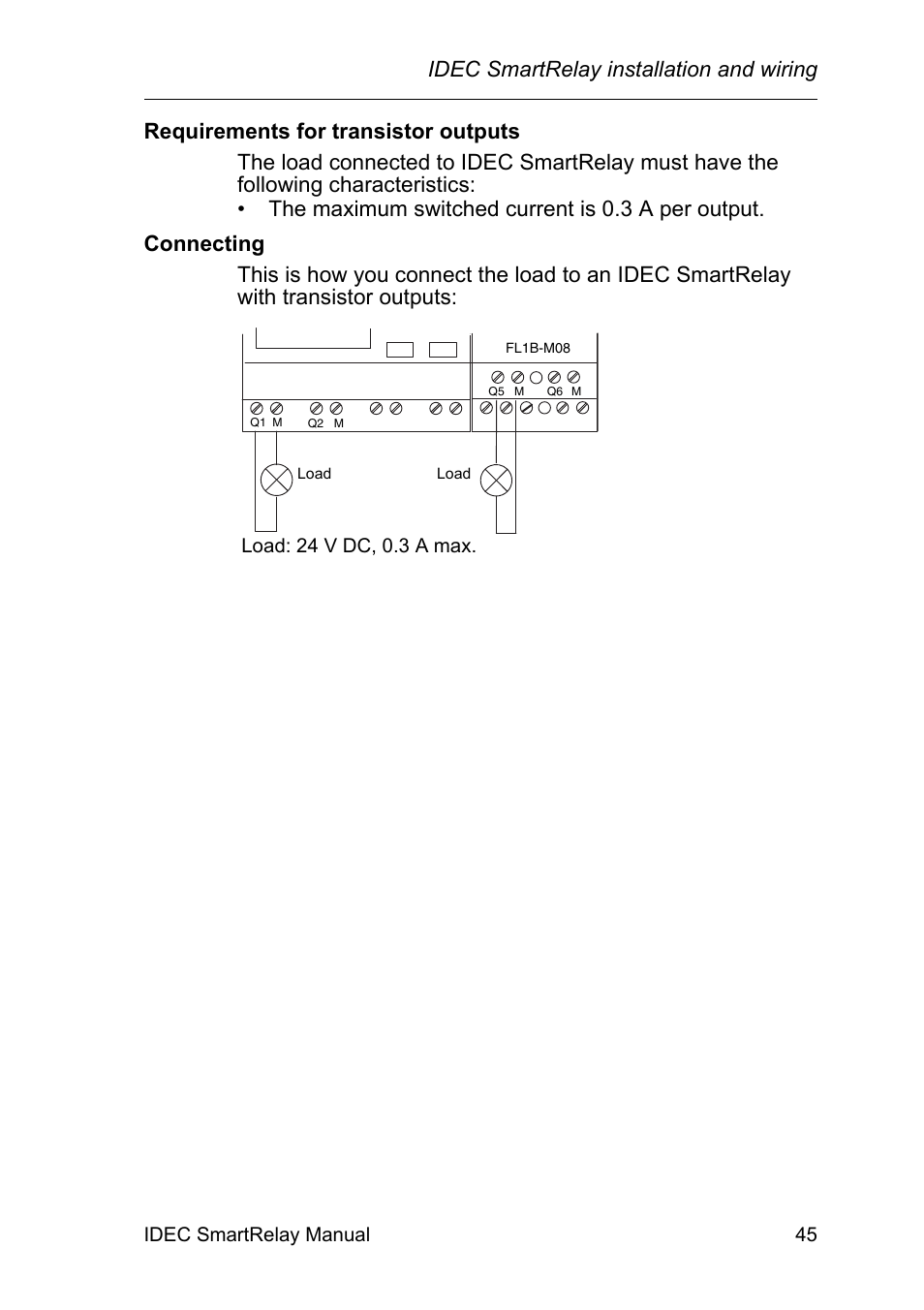 Idec smartrelay installation and wiring | IDEC FL1E SmartRelay User Manual | Page 59 / 356