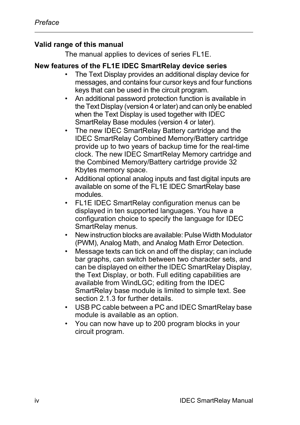 IDEC FL1E SmartRelay User Manual | Page 6 / 356