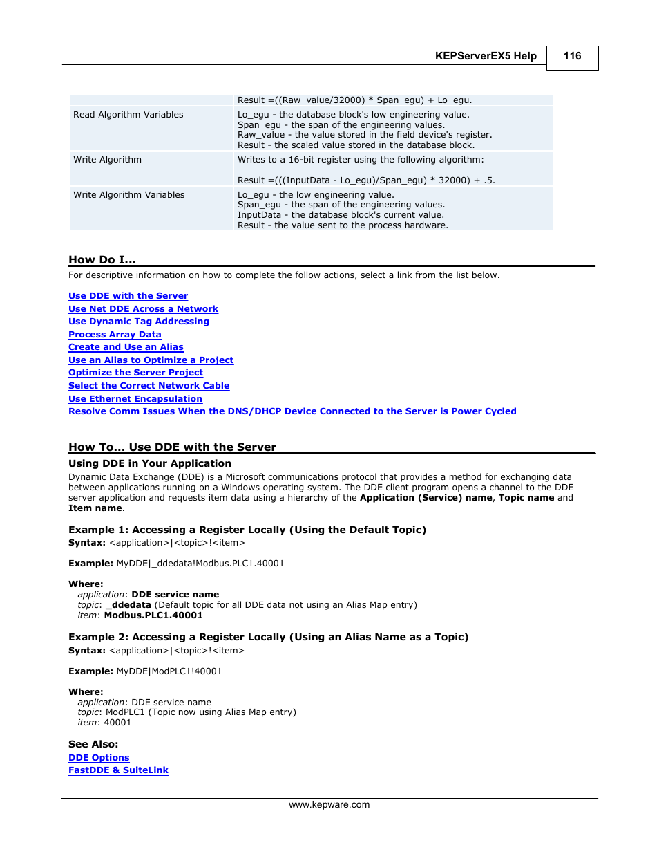 How do i, Use dde with the server, How to use dde with the server | How do, How to... use dde with the server | IDEC WindSRV User Manual | Page 117 / 165