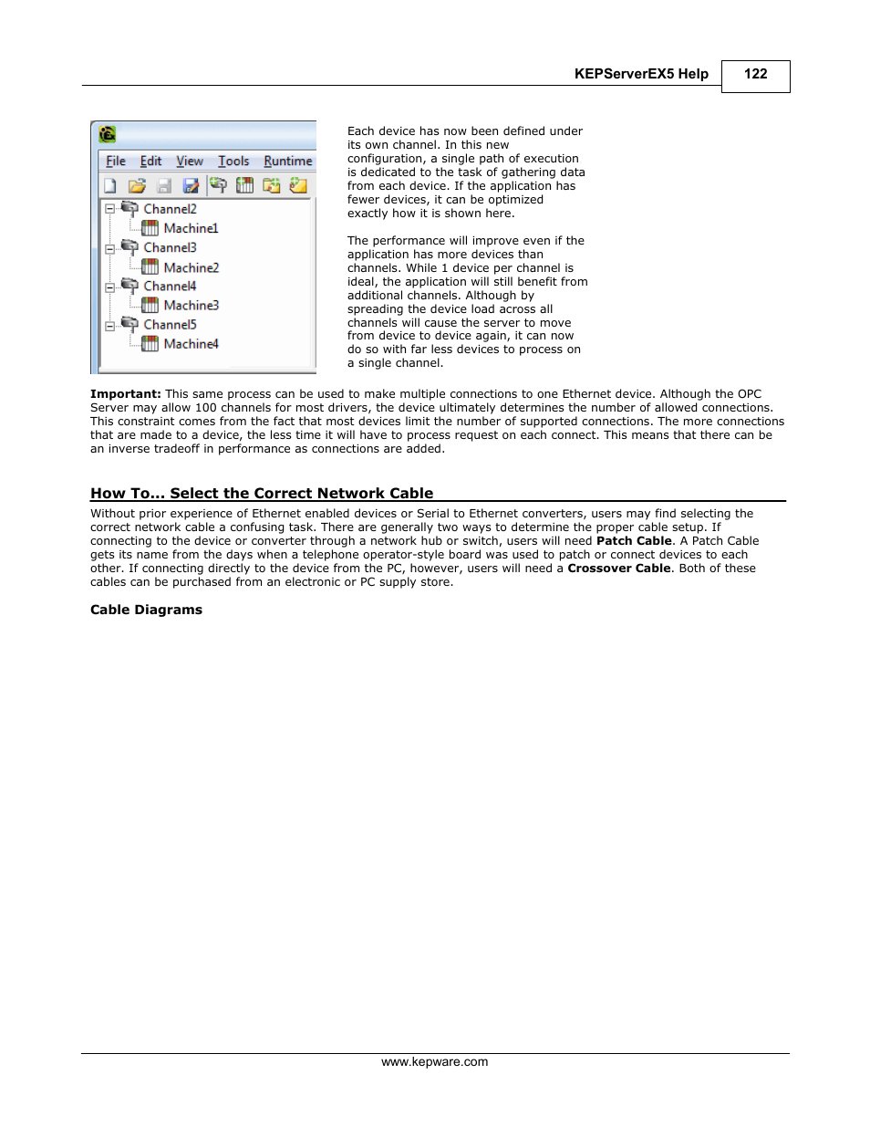 Select the correct network cable | IDEC WindSRV User Manual | Page 123 / 165