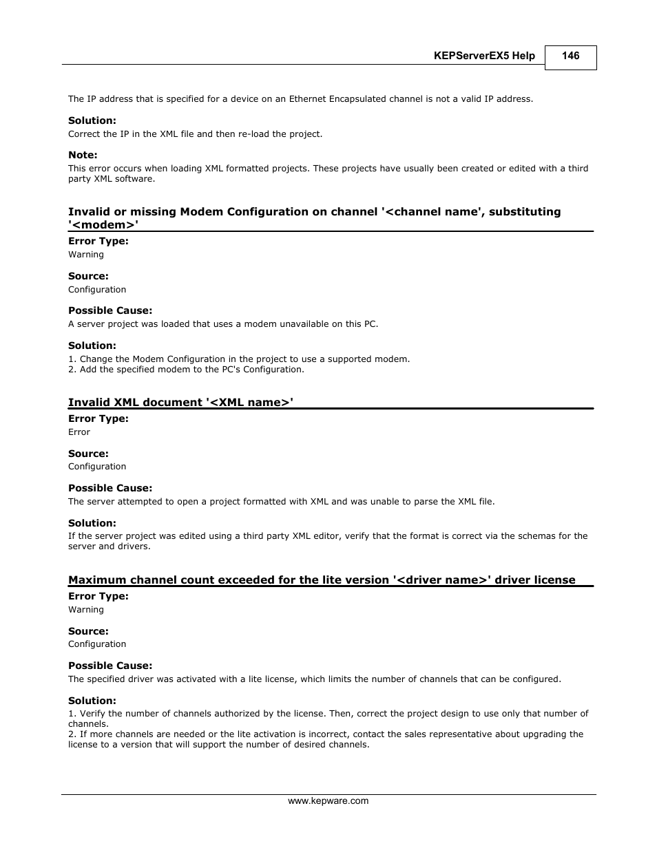 Invalid xml document '<xml name | IDEC WindSRV User Manual | Page 147 / 165
