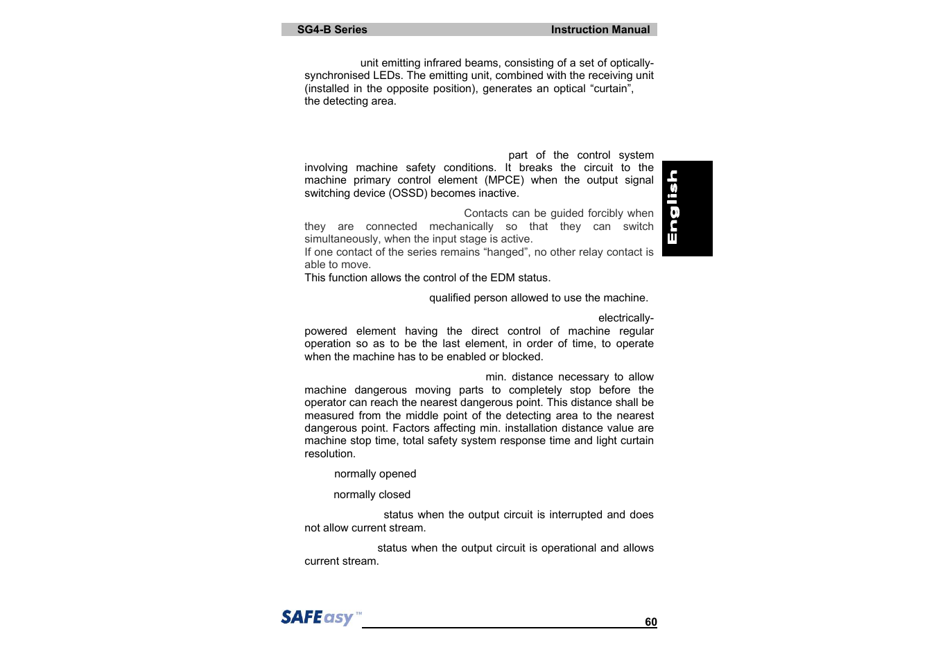 IDEC SG4 Type 4 Finger & Hand User Manual | Page 64 / 66