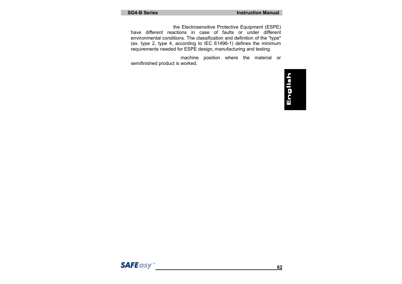 IDEC SG4 Type 4 Finger & Hand User Manual | Page 66 / 66