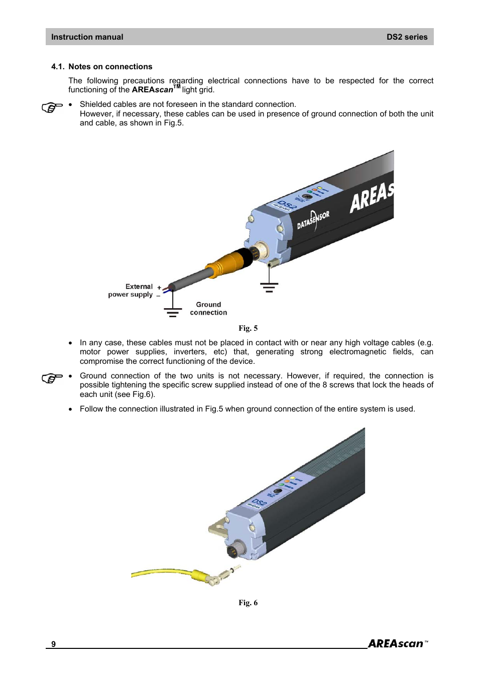 Notes on connections | IDEC DS2_Series User Manual | Page 10 / 45