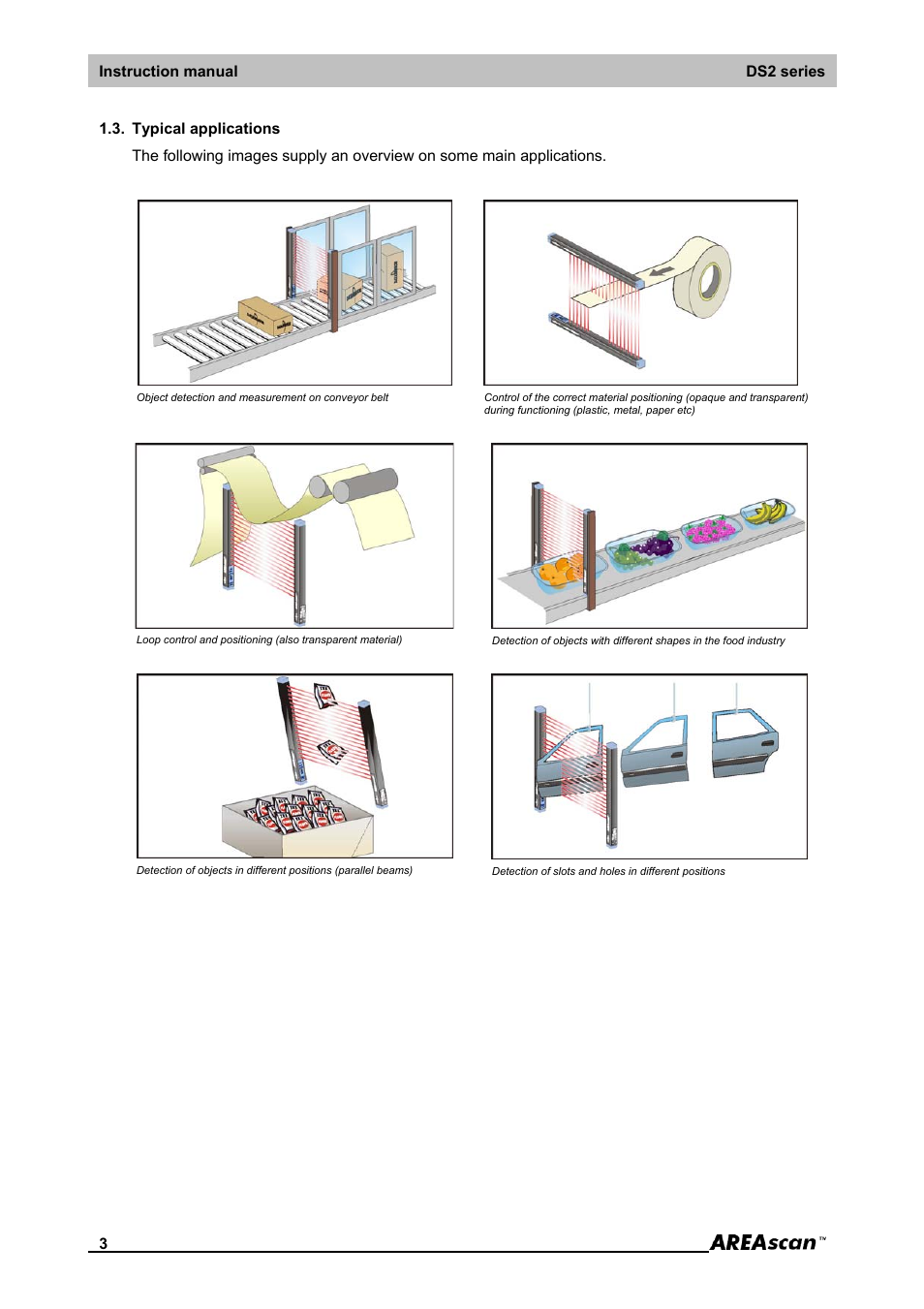 Typical applications, Instruction manual ds2 series | IDEC DS2_Series User Manual | Page 4 / 45
