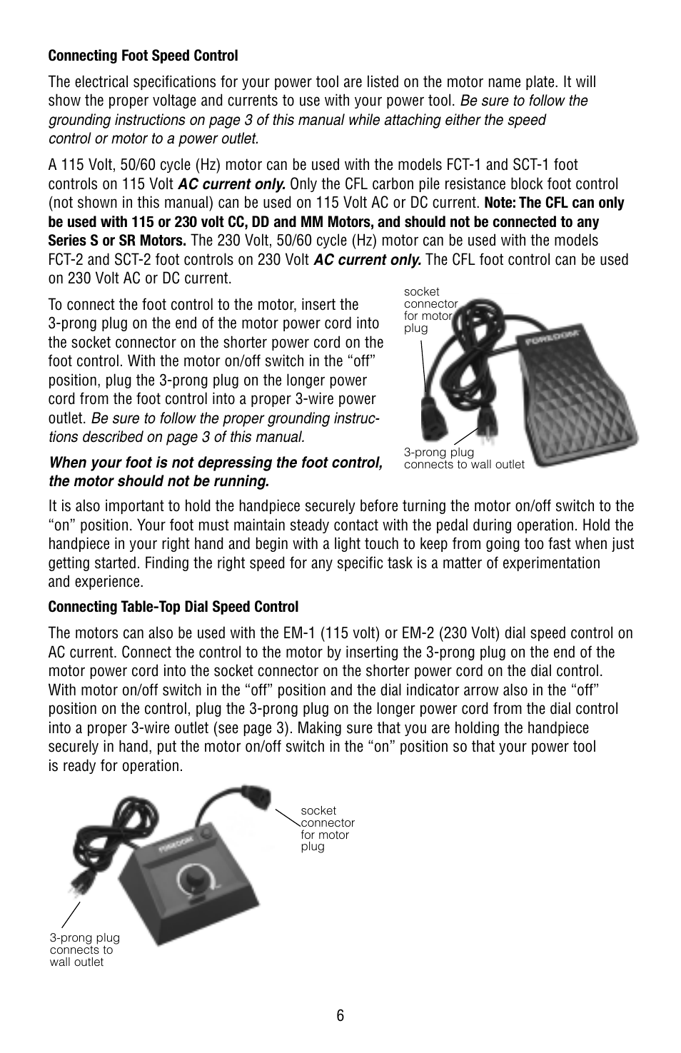 Foredom Series S User Manual | Page 6 / 16