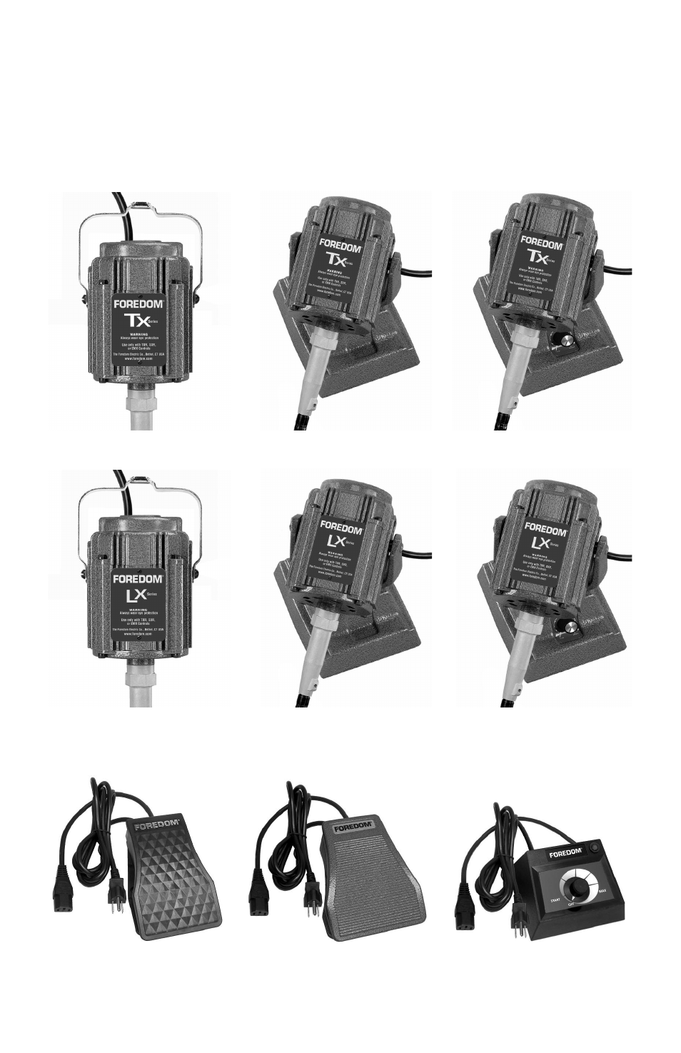 Foredom, Power tools in this manual | Foredom Series TX User Manual | Page 4 / 16
