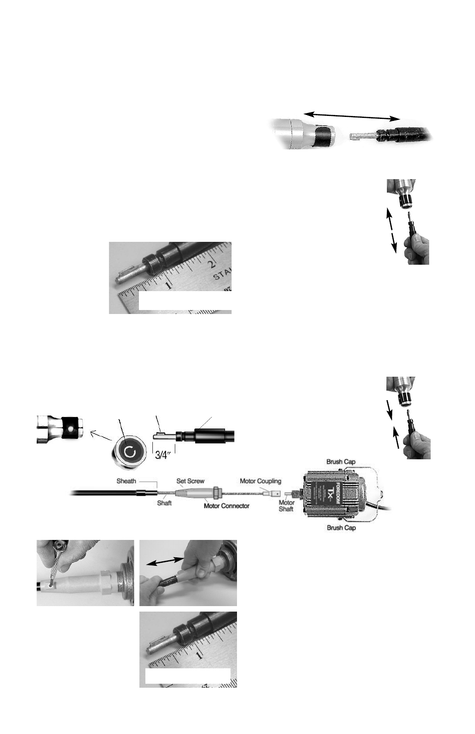 Assembly instructions, Important | Foredom Series TX User Manual | Page 5 / 16