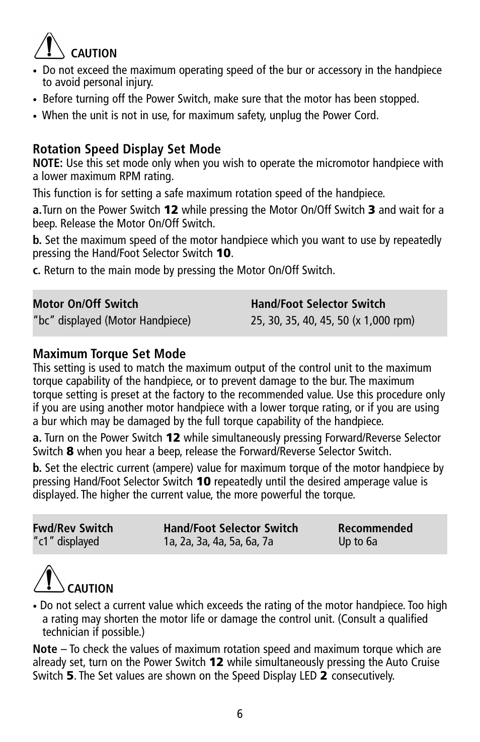 Foredom K.1050 User Manual | Page 7 / 12