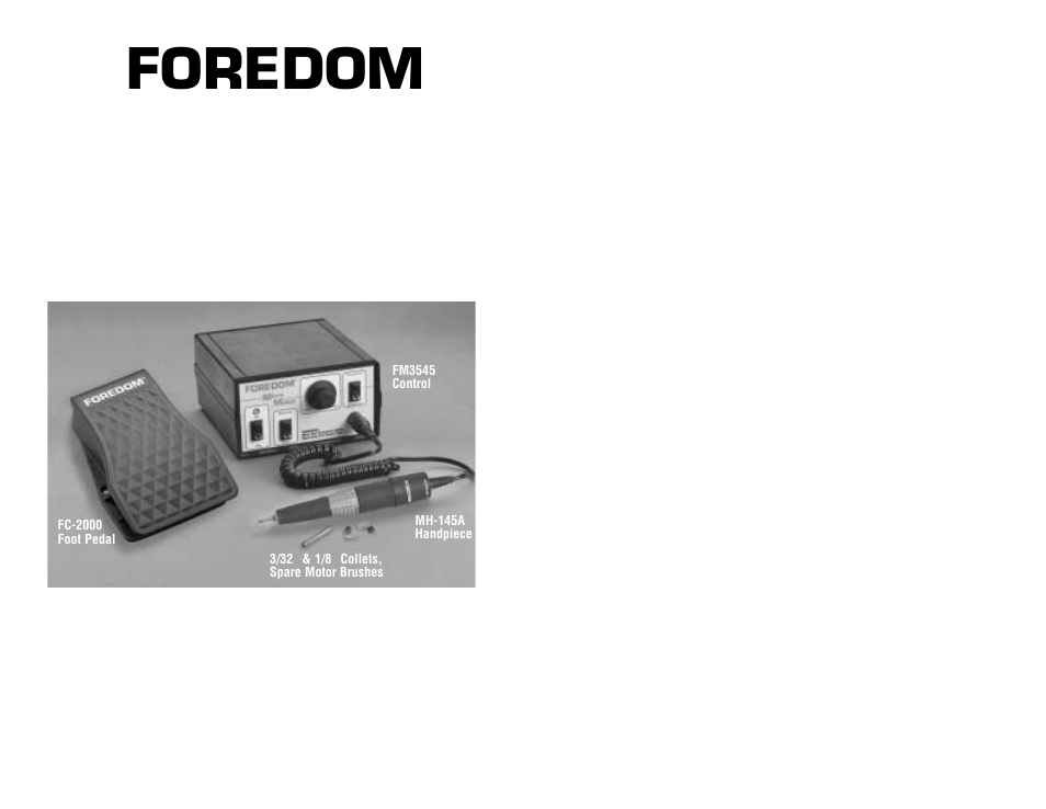 Foredom 1045 - Rotary User Manual | 4 pages
