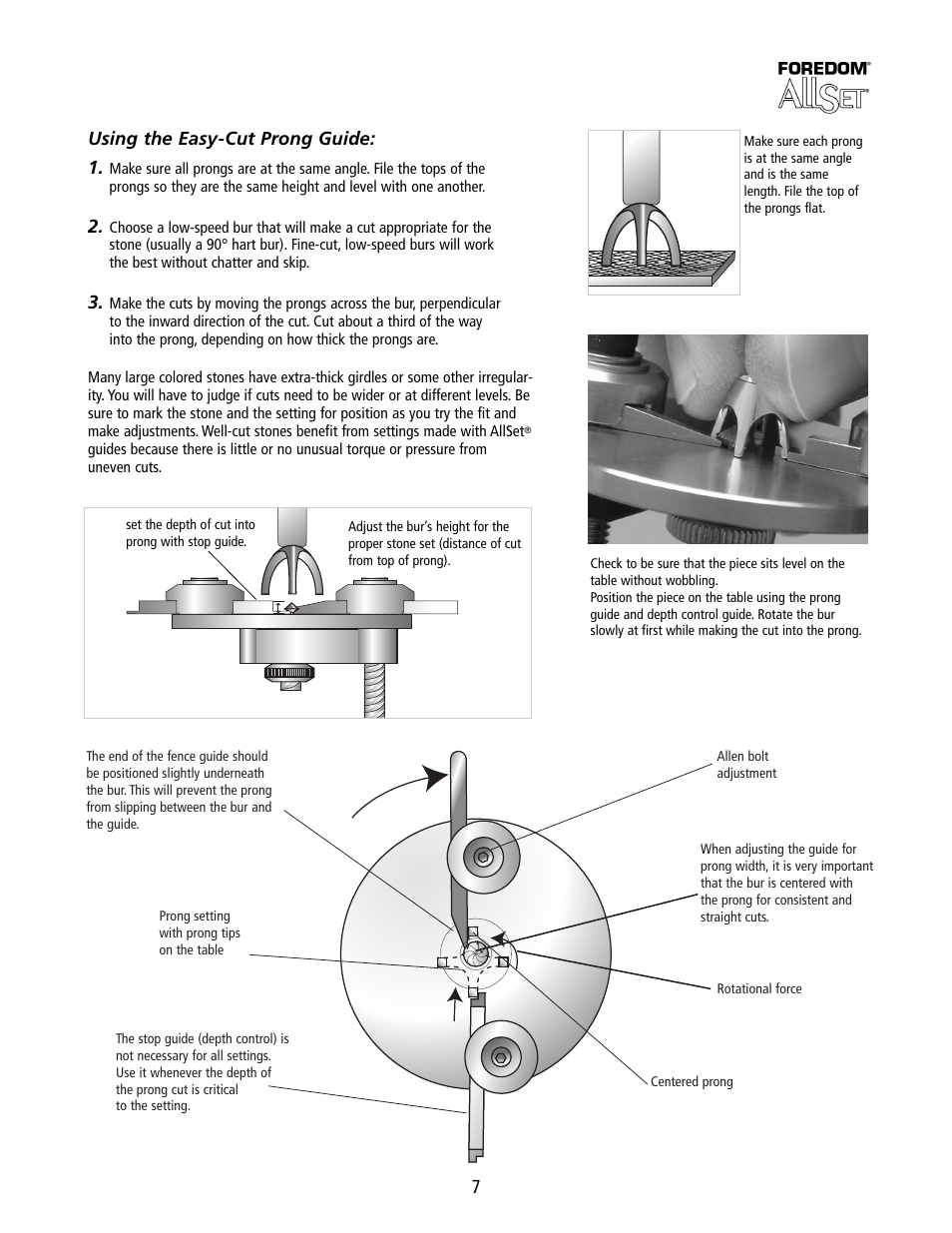 Foredom Master Stone-Setting Kit User Manual | Page 7 / 12
