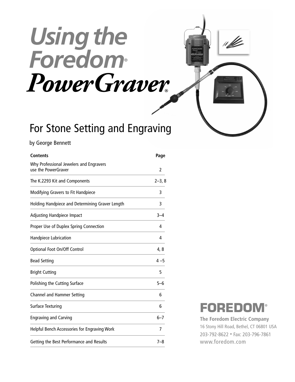 Foredom Safety Instructions for Using User Manual | 8 pages