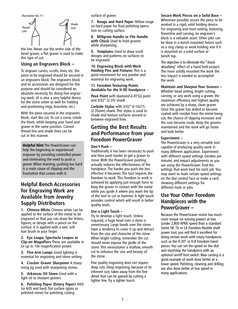 Foredom Safety Instructions for Using User Manual | Page 7 / 8