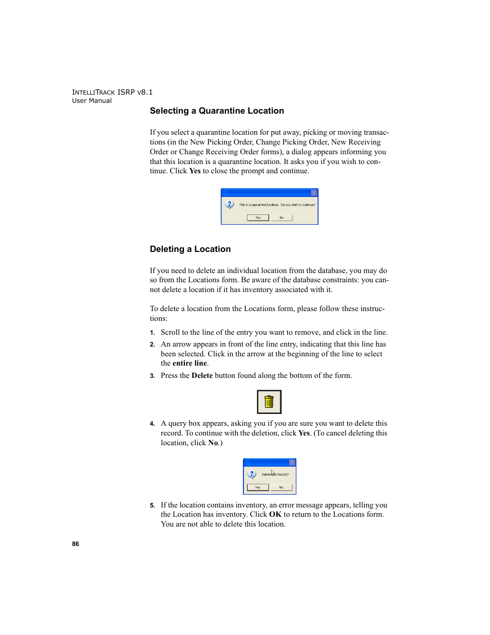 IntelliTrack Inventory Shipping Receiving Picking (ISRP) User Manual | Page 114 / 398