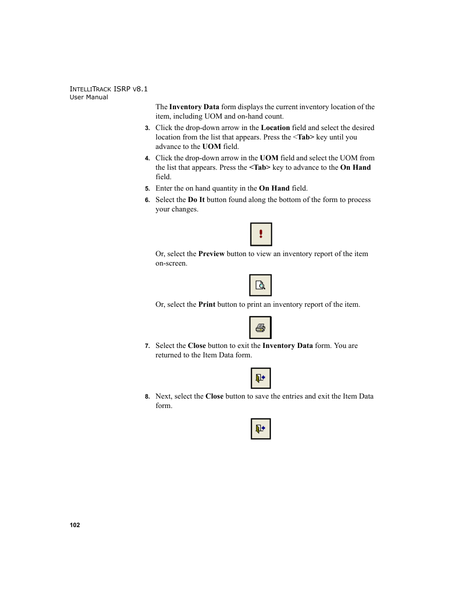 IntelliTrack Inventory Shipping Receiving Picking (ISRP) User Manual | Page 130 / 398