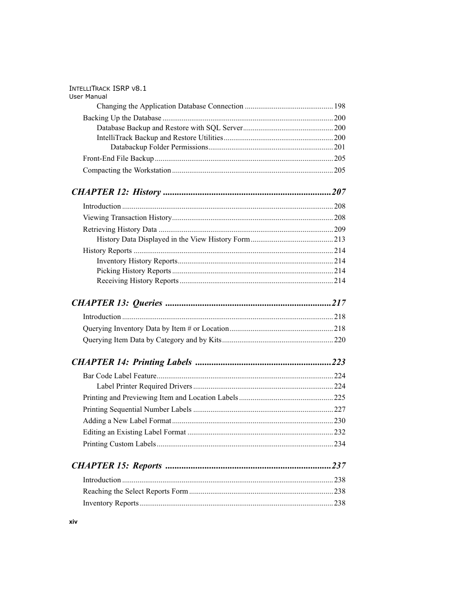 IntelliTrack Inventory Shipping Receiving Picking (ISRP) User Manual | Page 14 / 398